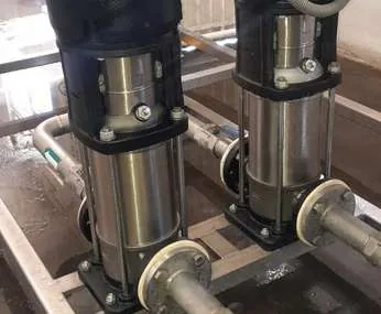 Instalación de bombas multietapas